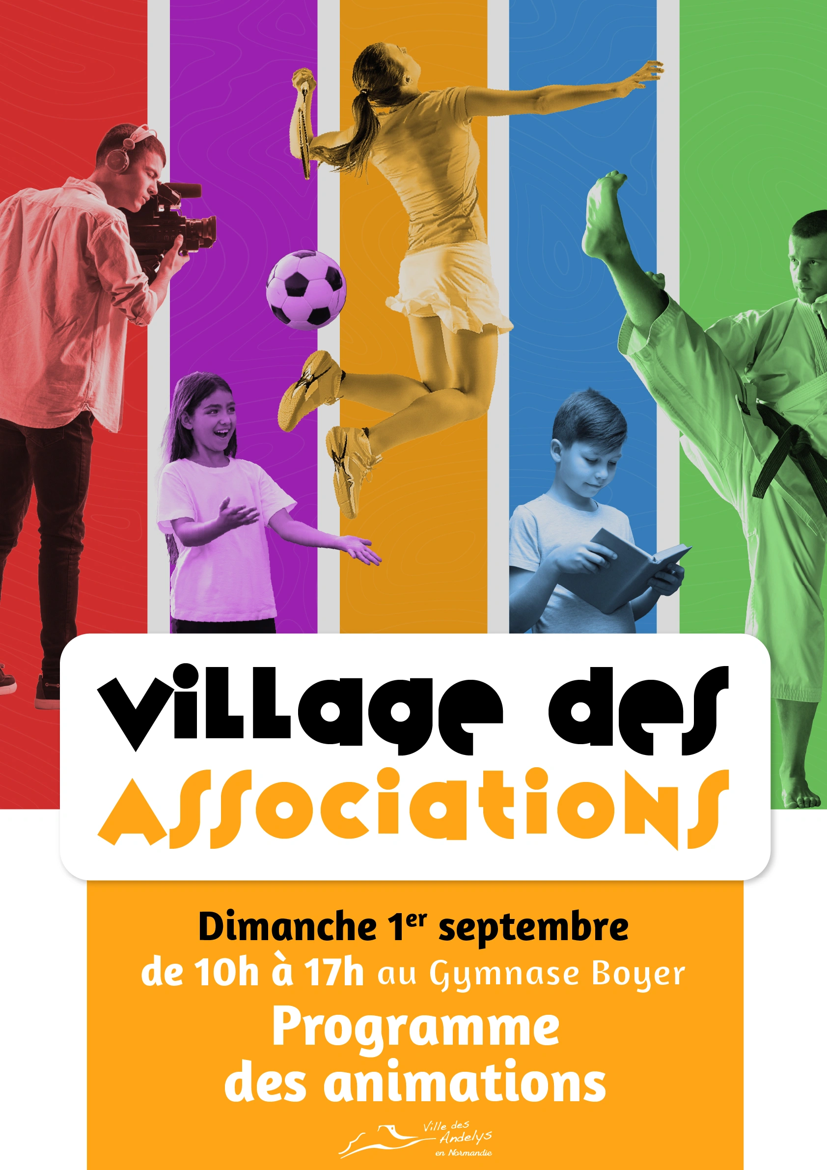 Programme du public du Village des associations 2024 aux Andelys