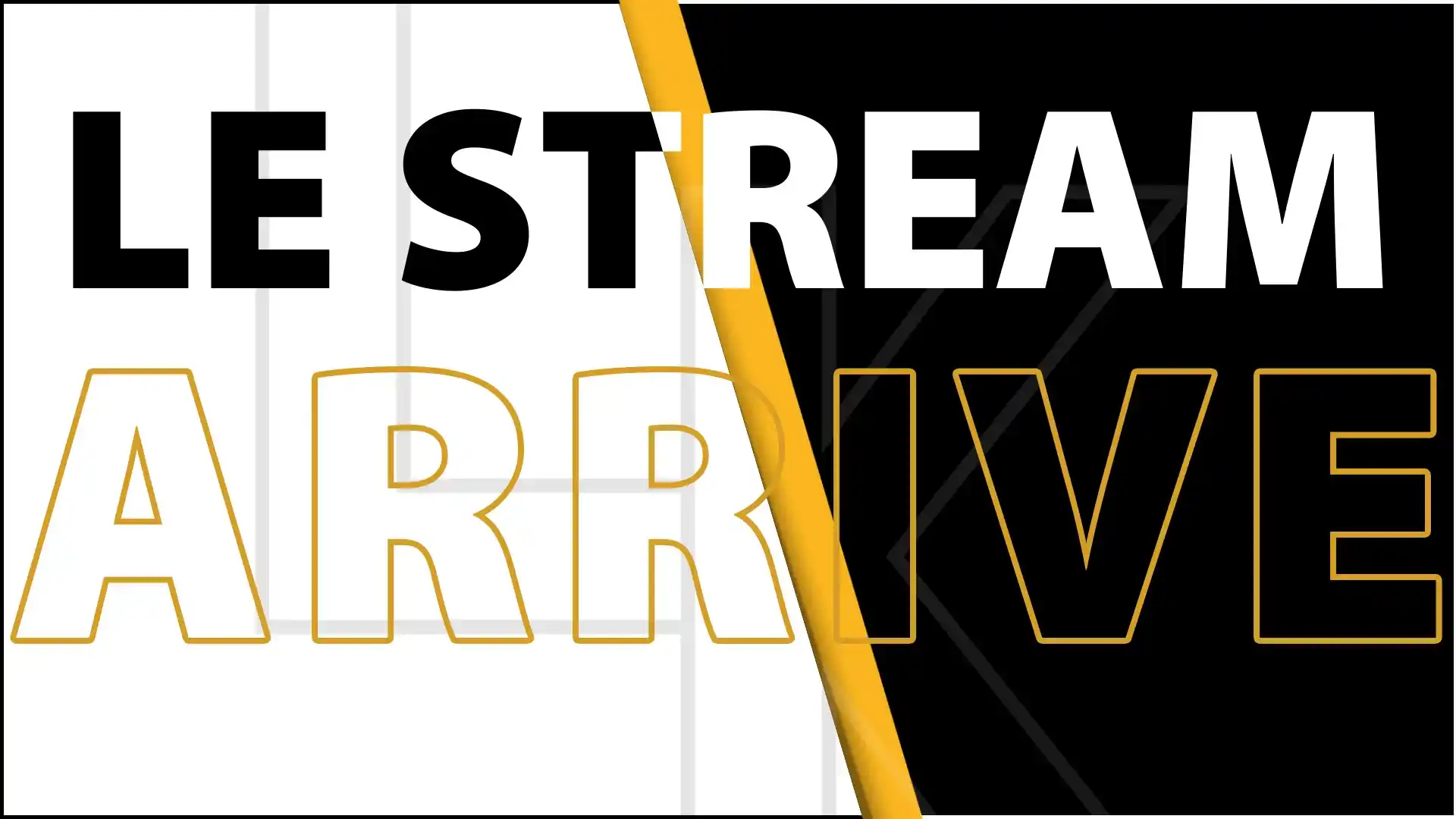 Ancien écran 'le stream arrive' de Louka.