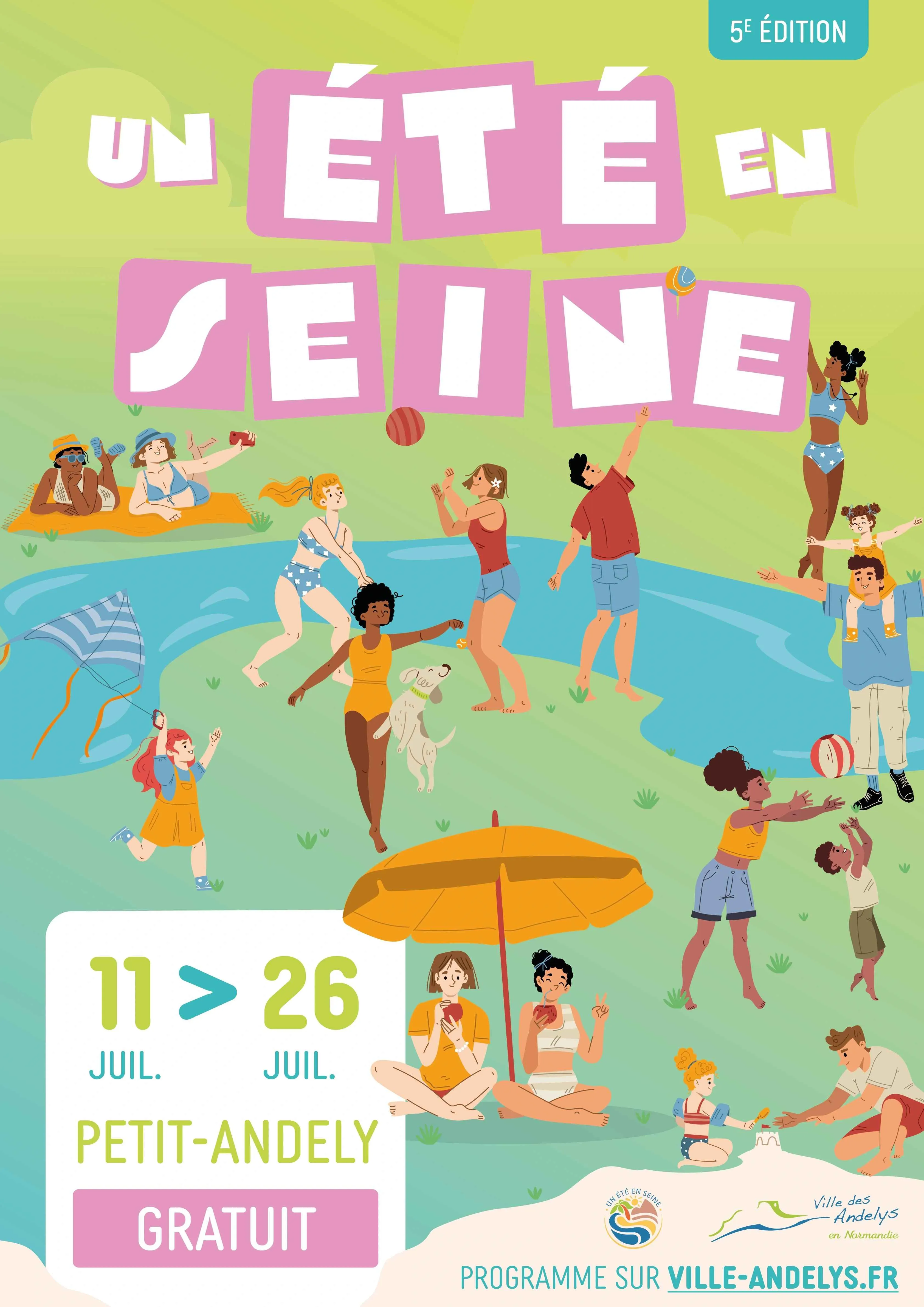 Affiche de l'événement : 'Un Été en Seine'.